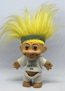 Green Bay Packers - 5" Russ NFL TROLLS Yellow Hair (VTG) Top Zustand - Bild 1 von 6