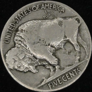 1916 Buffalo Nickel Better Date Planchet Flaw Lamination Error Rotated Die - Picture 1 of 13