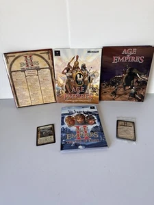 Manual de usuario de videojuegos Age of Empires libros y tarjetas Age Empire II Rise Rome - Imagen 1 de 11