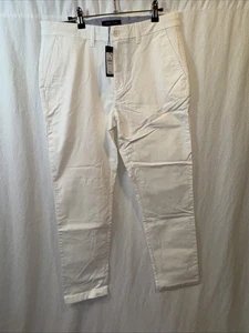 Tommy Hilfiger Herren Stretch Chino in Custom Fit Freizeithose, hellweiß, 32W - Bild 1 von 14