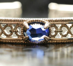 Brazalete Judith Ripka JR Azul Corindón Plata Esterlina Brazalete Mujer $550 - Imagen 1 de 12