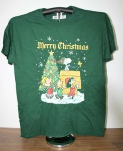 Merry Christmas T-Shirt Large, Green - Picture 1 of 5