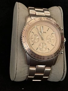 Fossil Decker Ladies Chronograph Rosetone Watch - Picture 1 of 9