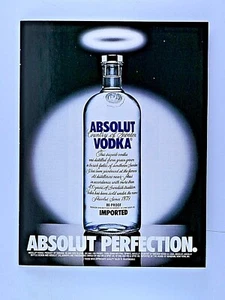 PERFECTION Absolut Vodka Vintage 1999 Original Print Ad 8.5 x 11" - Picture 1 of 5