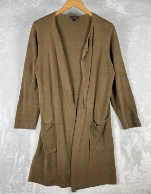 J. Blazer para mujer Crew Juliette sin cuello talla M marrón mezcla de lino Foto 1 de 4