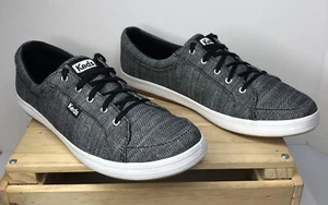 Tenis para mujer Keds Tour de sarga negra con cordones talla WF63039 9 nuevos sin etiquetas - Imagen 1 de 12