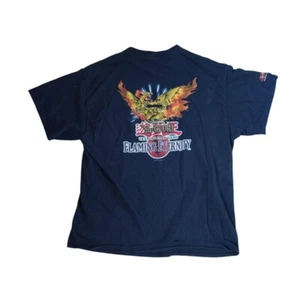 Yu-Gi-Oh! Black T-Shirt Phoenix God of Nephthys Flaming Eternity Large Size - Picture 1 of 4
