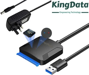 USB 3 auf SATA Konvertierungskabel für 2,5 3,5 Zoll SSD HDD Festplatte Adapter KingData - Bild 1 von 14