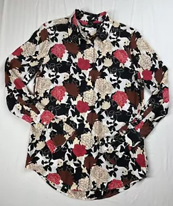 Equipment Femme Daphne 100 % Seide Knopfleiste Bluse Größe S Blumenmuster - Bild 1 von 5