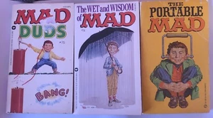 Three Pcs Lot of MAD Paperback Warner Books USA - Imagen 1 de 5