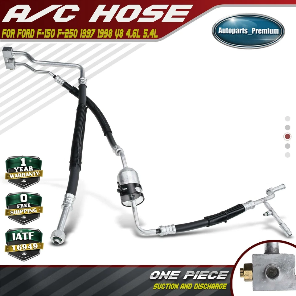 Conjunto de manguera colector de aire acondicionado para Ford F-150 F-250 1997 1998 4,6 L 5,4 L F75H19D734FB Foto 1 de 4