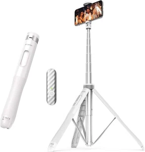 ATUMTEK 1,3m Selfie Stick Stativ, All in One ausziehbares Telefon Stativ Ständer mit - Bild 1 von 8