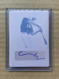 Signed 2022 Leaf Perfect Game COLT EMERSON Autograph 1/1 Printing Plate MARINERS - Picture 1 of 2