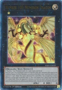 Number 100: Numeron Dragon - RA01-EN039 - Ultimate Rare - Yugioh - Picture 1 of 1
