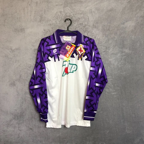 Fiorentina Jersey Long Sleeve Away football shirt 1992 - 1993 Lotto Men Size S Cover