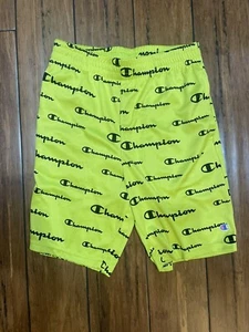 Champion Authentic Athleticwear Lime Green Shorts 10/12 - Picture 1 of 1
