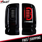 Black Smoked Led Tail Lights For 1994-2001 Dodge Ram 1500 2500 3500 Rear Lamps