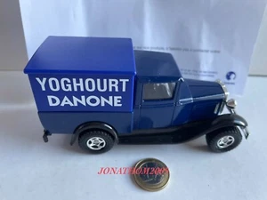 MAJORETTE - FORD MODEL A - 80 ANS DES YOGHOURTS DANONE AVEC LETTRE AU 1/32° - Picture 1 of 8