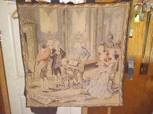 antique victorian wall tapestry hanging - Picture 1 of 6