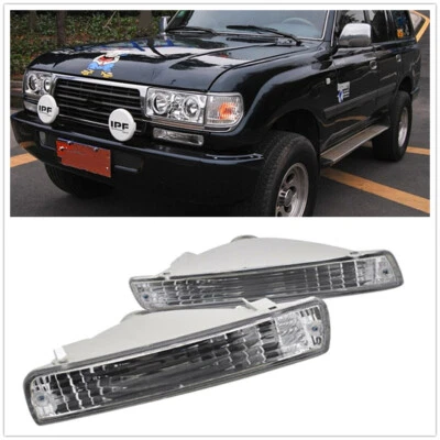 Luz de lámpara de parachoques delantero para Toyota Land Cruiser LC80 FJ80 FZJ80 4500 1991-1998 Foto 1 de 4