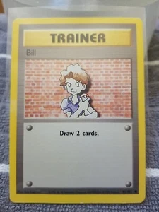 Pokemon TCG Trainer Bill Base Set 91/102 Regular Unlimited Common - Picture 1 of 12