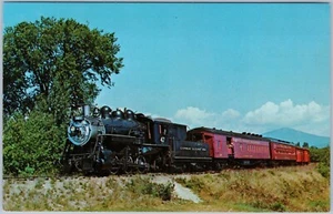 Conway Scenic Railroad #47, Conway NH, Mount Kearsarge in background Postcard - Picture 1 of 2