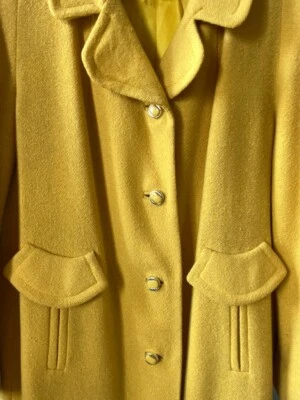 1960s Vintage Bellaine Yellow Coat - M/L - Image 1 of 4