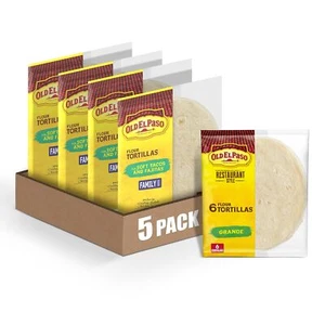 Restaurant Style Grande Flour Tortillas 6-count Pack of 5 - Picture 1 of 7