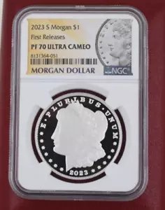 2023-S Morgan Dollar NGC PF-70 Ultra Cameo FIRST RELEASES - Picture 1 of 2