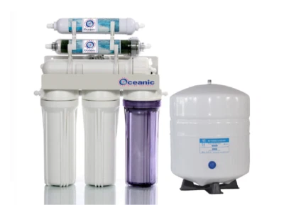 Dual Outlet Reverse Osmosis Water Filter Systems DI/RO 100 GPD Drinking/Aquarium - Image 1 of 4