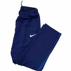 NIKE  Dry-Fit  Dark Blue With Royal Blue Drawstring Track Pants Mens Size Large