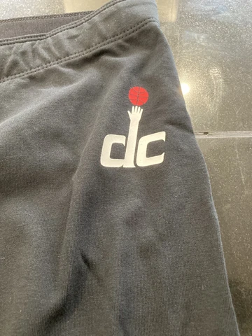 WOMENS Nike NBA CITY EDITION WASHINGTON WIZARDS LEGGINGS PANTS XXL BLACK NWT Cover
