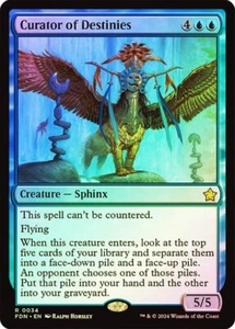Curator of Destinies 34 Foil NM MTG Foundations Magic - Imagen 1 de 1