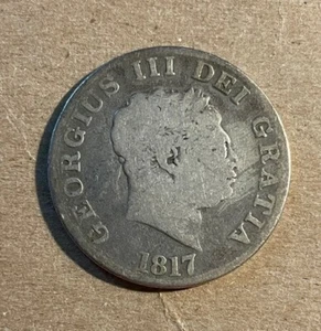 Great Britain - 1817 Silver Half Crown - George III - Picture 1 of 5