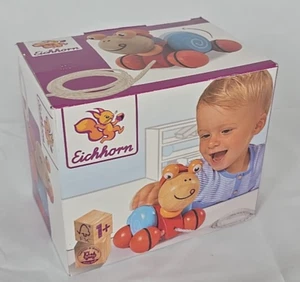 Eichhorn Nachziehtier Schnecke Hozspielzeug Spielzeug - Bild 1 von 2