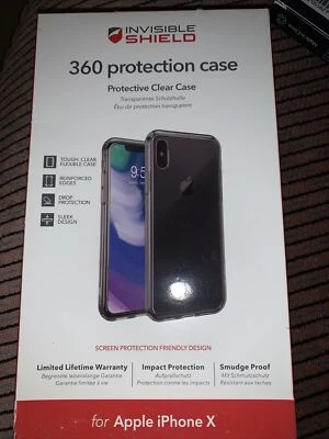 GENUINE ZAGG iPhone XS / X Invisible Shield 360 Protection Case  - Image 1 of 4