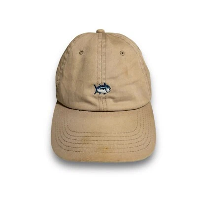 Southern Tide Men's The Skipjack Strap Back Adjustable Dad Hat Tan *Flaw - Image 1 of 4