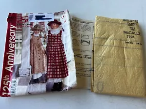 Jumper Dress Petticoat Girls 7-12 McCalls 227 Sewing Pattern Stitch N Save P227 - Picture 1 of 3