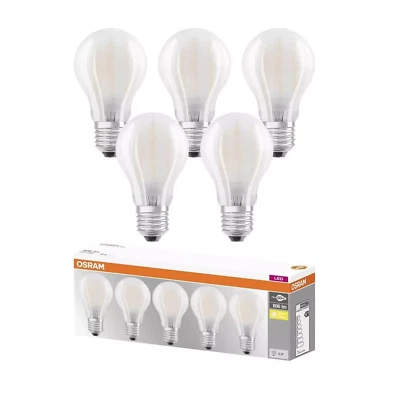 Glühbirnen OSRAM LED-Lampe E27 7 W 806 lm 2700 K 5 Stk. Beleuchtung - Bild 1 von 4