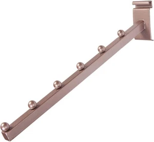 6 Wire Grid Slat Gridwall 6 Ball Waterfall Faceout Square Fixture Rose Gold - Picture 1 of 3