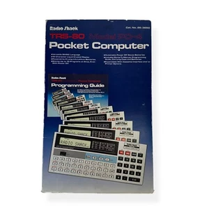 Vintage Radio Shack TRS-80 PC-4 Pocket Computer Silver Digital Programming Guide - Picture 1 of 10