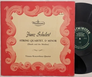 Westminster WL 5052 Scubert STRING QUARTET D MINOR Vienna Konzerthaus Quartet LP - Picture 1 of 5