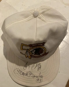 Vintage Washington Redskins 50 Mark Moseley Autographed Cap 1984 - Picture 1 of 5