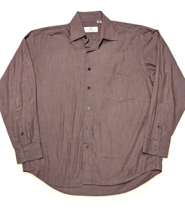 GIVENCHY Gentleman Vtg Purple Long Sleeve Btn SHIRT Men's M - Picture 1 of 9