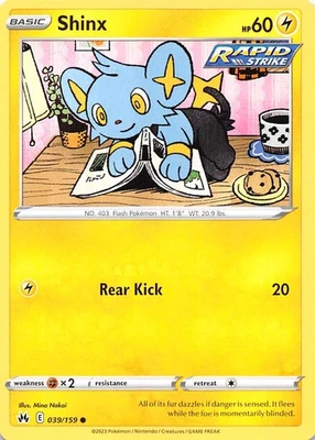 Shinx (39) 039/159 Crown Zenith Pokemon 008550 - Image 1 of 2