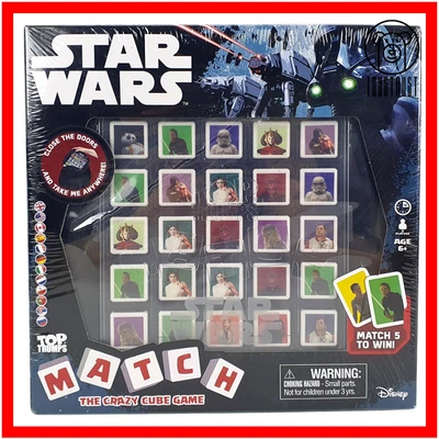 Star Wars Match The Crazy Cube Game Disney Top Trumps Winning Moves 2017 Ages 6+ - Image 1 of 3