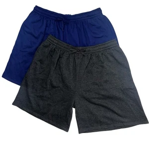 Mens 3XL Sweats Jogger Shorts Cotton Fleece Casual Summer Gym Terry Set Of 2 - Picture 1 of 10
