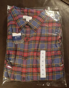 Croft and Barrow XXXL TALL Fleece Plad Shirt - Neu mit Etikett - Bild 1 von 2