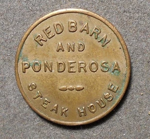 Atwood-Coffee AM 301K. Red Barn And Ponderosa Steak House. Brass, 20mm - Picture 1 of 2