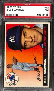 1955 TOPPS #22 BILL SKOWRON PSA 7 NM 19842153 - Picture 1 of 2
